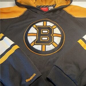 Reebok Face Off Collection Yellow and Black Hoodie Youth XL -18 Pockets